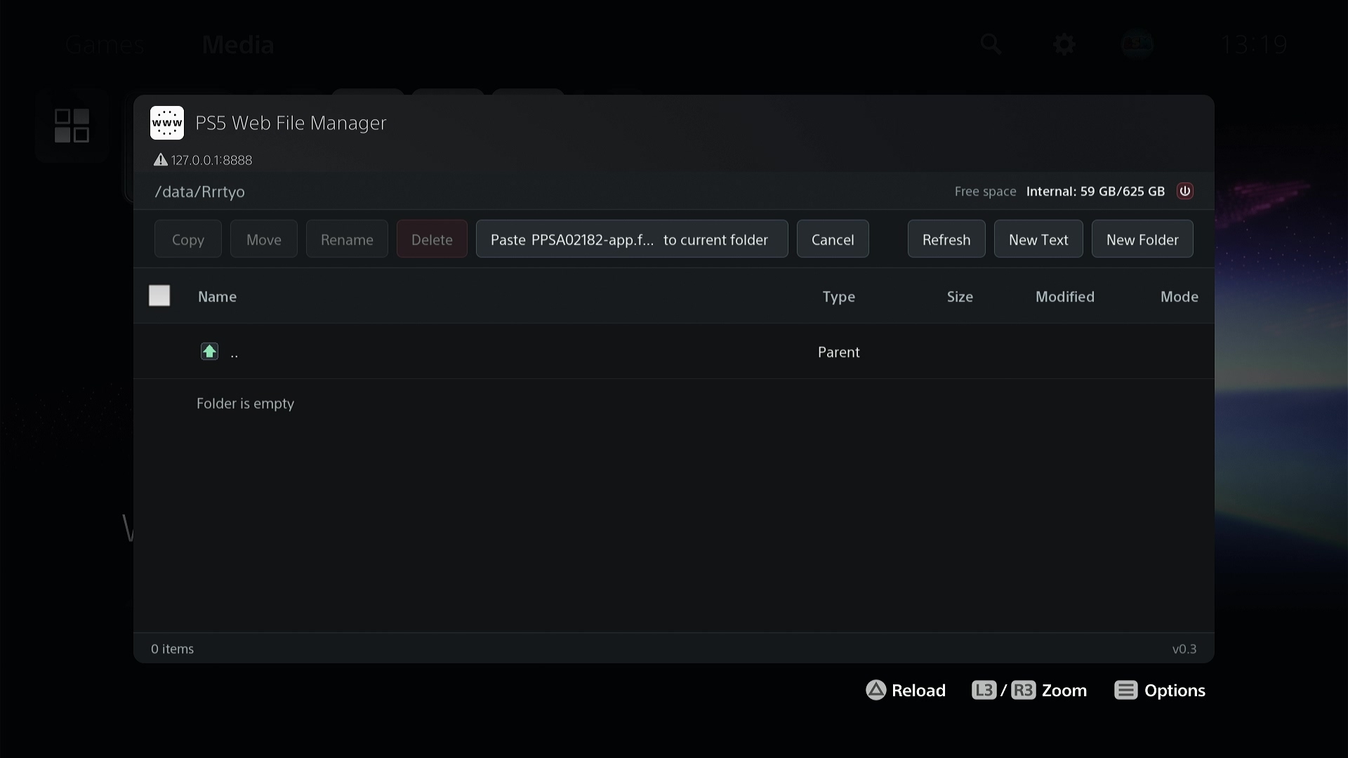 PS5 Web File Manager screenshot 4