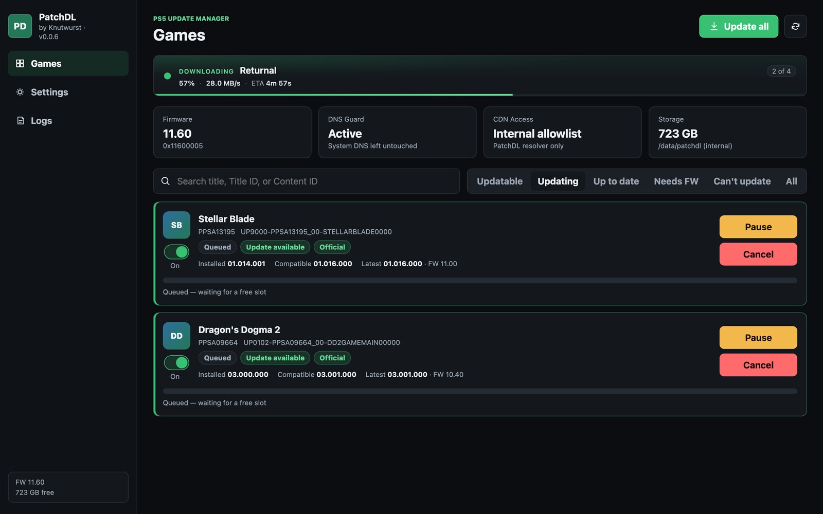 Updating view with two queued updates